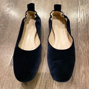 Everlane Blue Velvet Ballet Flats 7